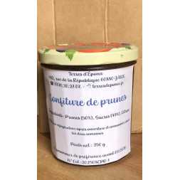 Confiture maison de prunes