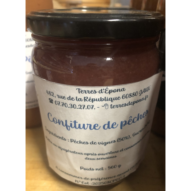 Confiture maison de pêches
